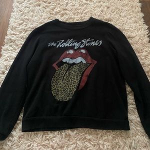 rolling stones black sweatshirt